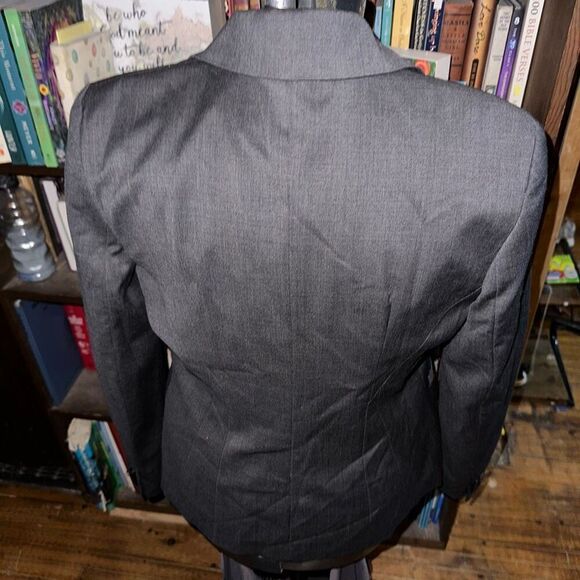 Ann Taylor career gray collared 8 business casual blazer - Picture 2 of 3